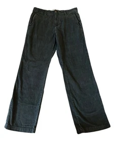 Pantalones de pana Eddie Bauer para hombre negros frente plano 32x31 - Imagen 1 de 7