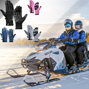 Guantes de ciclismo de dedo completo cálidos con pantalla táctil guantes térmicos hombres mujeres con cremallera - Imagen 1 de 18