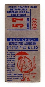 Steve Carlton "Lefty" 1st Win Ticket 1966 St. Louis Cardinals @ New York 8/5 - Bild 1 von 7