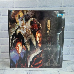 Carpeta de tarjetas X Files Topps temporada 1 2 y 3 en láminas de carpeta llenas de tarjetas - Imagen 1 de 24