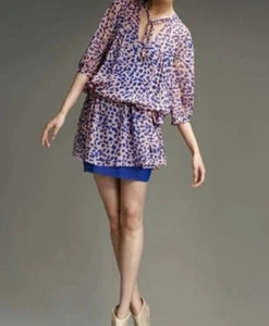 Vestido Diane Von Furstenberg Desma ojo de cerradura talla 2 rojo seda cordón plisado - Imagen 1 de 13