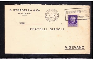 Busta E. Stradella & Co Milano 1933 Tariffa 50 c. Imperiale PERFIN E.S. WD3474 - Picture 1 of 1