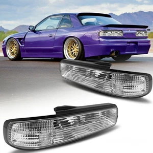 78WORKS Crystal Full Clear Taillights For Nissan S13 Silvia 180SX 240SX From JP - Picture 1 of 9