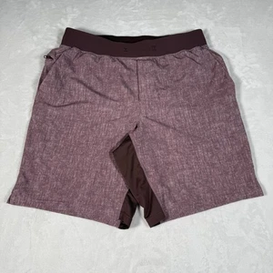 Lululemon Shorts Men Size L Running Linerless Zip Pocket Drawstring Gym EUC - Picture 1 of 9