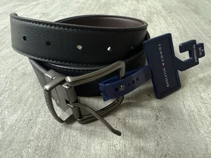 Tommy Hilfiger Reversible Belt - NWT Mens Small 30-32 Black / Brown - Picture 1 of 7