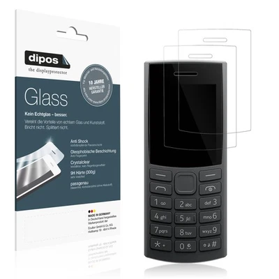 2x Protector Pantalla para Nokia 105 2G Edition 2025 Cristal Flexible 9H dipos Foto 1 de 4