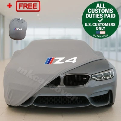 Telo Copriauto Grigio per Bmw Classe Z4 Antipolvere Antivento Pettine... - Immagine 1 di 4