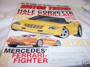 Motor Trend Magazine 8/1998 Caddy Roadster 180 MPH - Picture 1 of 1