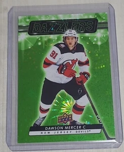 Dawson Mercer 2023-24 Upper Deck Series 2 Green Dazzlers  #DZ-72 Devils  - Picture 1 of 2