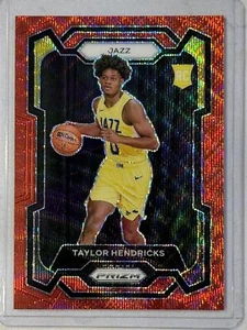 2023-24 Panini Prizm #161 Taylor Hendricks Prizms Ruby Wave - Picture 1 of 2