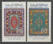 MAROC: n°650/651 **, 'tapis de Rabat'
