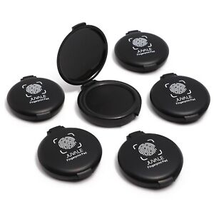 6 Pack Mini Black Ink Pads for Fingerprints, Notary Supplies, Thumb Print Stamps