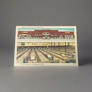 State O' Maine Bowling Center Scarborough Bowling Alley c1940s Vintage Postcard - Picture 1 of 3