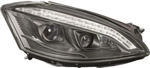 Set fari anteriori TUNING ClasseS W221 06-09 neri H7 diurna freccia LED - Afbeelding 1 van 1