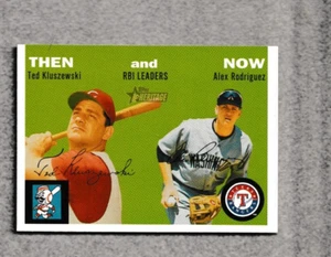 2003 Topps Heritage THEN and NOW #TN2 ALEX RODRIGUEZ / TED KLUSZEWSKI MINT - Bild 1 von 2