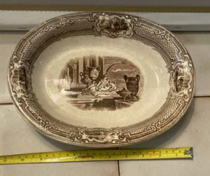 Vintage Primavesi& Son Cardiff porcelain platter with mythology pattern Minerva. - Picture 1 of 5