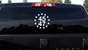 Trump 45 47 President Truck Car Vinyl Die Cut Car Decal Sticker - -FREE SHIP ! - Picture 1 of 2