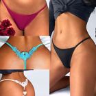 1/4 Pack Lot Womens Sexy G-string Thong T-back Panties High Cut Floral Lingeries