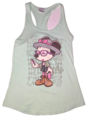 Camiseta sin mangas WonderGround Gallery HIPSTER MINNIE MOUSE Racerbank mediana para mujer Foto 1 de 4