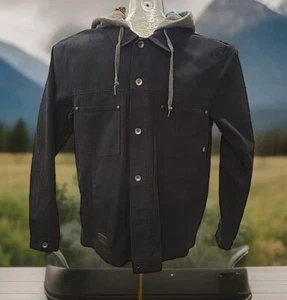 Vans Large OTW Black Calpine Jacket With Grey Hood And Red Plaid Liner  (#86) - Picture 1 of 7