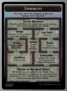 1x Undercity/The Initiative 020/020 Token Foil Baldur's Gate Magic The Gathering Casi Como Nuevo - Imagen 1 de 2