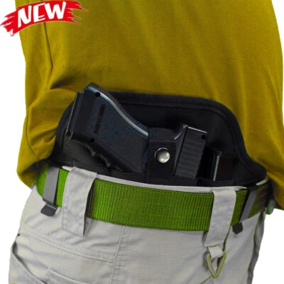 Concealed Carry IWB Pancake Pistol Holster Belt Gun Pouch with 2 Magazine Pouch - Image 1 of 4