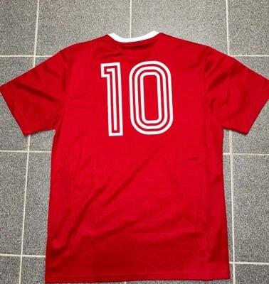 FC Bayern München Retro Shirt Trikot Uli Hoeneß #10  Limitiert Größe L Etikett - Bild 1 von 4