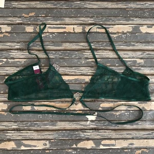 Adore Me Women's Sexy Unlined Strappy Lace Bralette Bra Green/ Size XL NWT - Picture 1 of 7