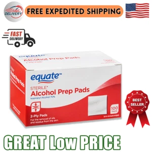 Equate Sterile Alcohol Prep Pads, 100 Ct - Picture 1 of 6