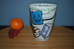 NEW PAUL CARDEW Latte Mug NOVEL-TEA Literary Titles & Famous Authors - Picture 1 of 4