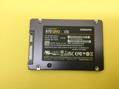 Samsung 870 QVO Series 4TB 2.5 inch SATAIII Internal SSD MZ-77Q4T0 - Image 1 of 4