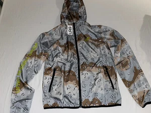 LRG-Lifted Research Group-Mens Camo rain Jacket Full-Zip w/ Hood, Size Small - Picture 1 of 6