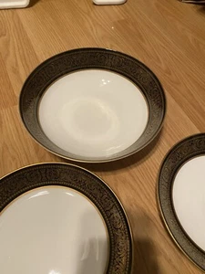 MIKASA BONE CHINA MOUNT HOLYOKE SOUP BOWLS SET OF SEVEN FREE SHIP - Picture 1 of 4