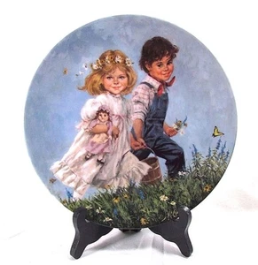 Vintage 1986 RECO Plate Collection " JACK and JILL " By JOHN McCLELLAND 8.5" - Bild 1 von 11