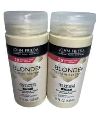 John Frieda Blonde Repair System Pre-Shampoo Treatment Step 1  3.3oz NEW 2 PACK - Image 1 of 4