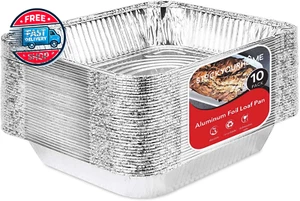 Aluminum Pans 9X13 Disposable Foil Pans (10 Pack) - Half Size Steam Table Deep - Picture 1 of 12
