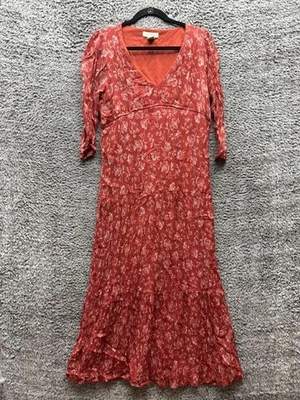 Maxi Vestido Cynthia Rowley Floral en Niveles Cuello en V Multicolor Para Mujer Talla 4 Foto 1 de 4