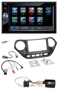 Blaupunkt 2DIN Bluetooth TMC USB Lenkrad SD Navigation für Hyundai i10 ab 2014 - Bild 1 von 10