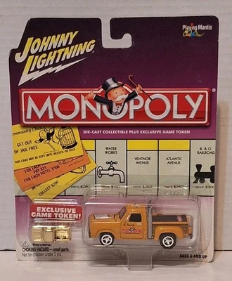 2002 Johnny Lightning Monopoly Tennessee Ave 1979 Dodge Truck w/ Gold Game Token - Image 1 of 4