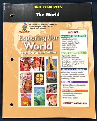 6th - 9th Grades - HISTORY - UNIT RESOURCE - THE WORLD (Teacher Edition) - Image 1 of 4