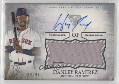 2015 Topps Triple Threads Unity Jumbo Relics /99 Hanley Ramirez #UAJR-HR Auto - Image 1 of 2