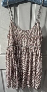 Free People Periscopes in the Sky Babydoll Chiffon Kleid Gr: M - Bild 1 von 5