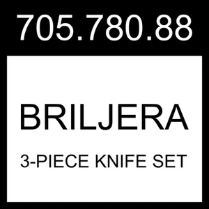 IKEA BRILJERA 3-piece Knife Set 705.780.88 - Picture 1 of 1