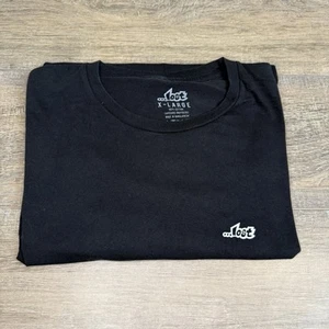 Lost Enterprises Mens T-Shirt Size (XL) Black Cotton Basic Front/Back Logo B12 - Picture 1 of 20