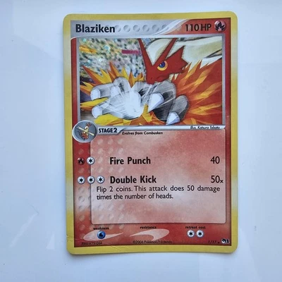 Pokémon TCG Blaziken 1/17 Pokémon POP Series 1 2006 Holo Rare Card - Image 1 of 2