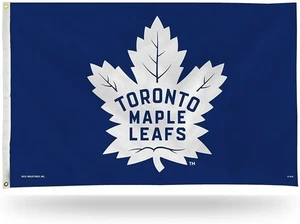 Toronto Maple Leafs 3-Foot by 5-Foot Single Sided Banner Flag with Grommets - Picture 1 of 1