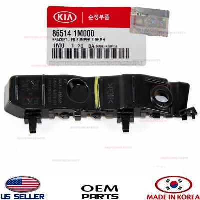 Soporte de parachoques delantero genuino montaje lado derecho del pasajero OEM Kia Forte 2010-13 Foto 1 de 2