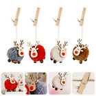 4Pcs Christmas Felt Elk Hanging Ornaments for Xmas Tree Decoration