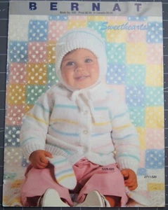 Sweethearts  Babies Knitting  Crochet  Knit  Vintage 1983Booklet Bernat - Picture 1 of 3