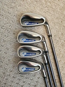 Tour Edge Bazooka JMAX QL 5,7,8,9 Irons with Aldila NVS 70-R Graphite Shafts  - Picture 1 of 13